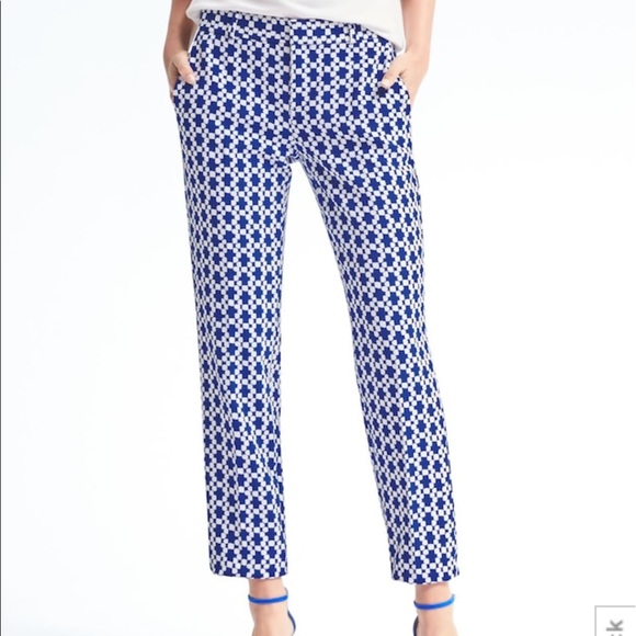 Banana Republic Sloan-Fit Blue Print Skinny 30 - Picture 2 of 5