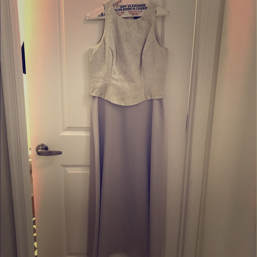 Silver formal dress