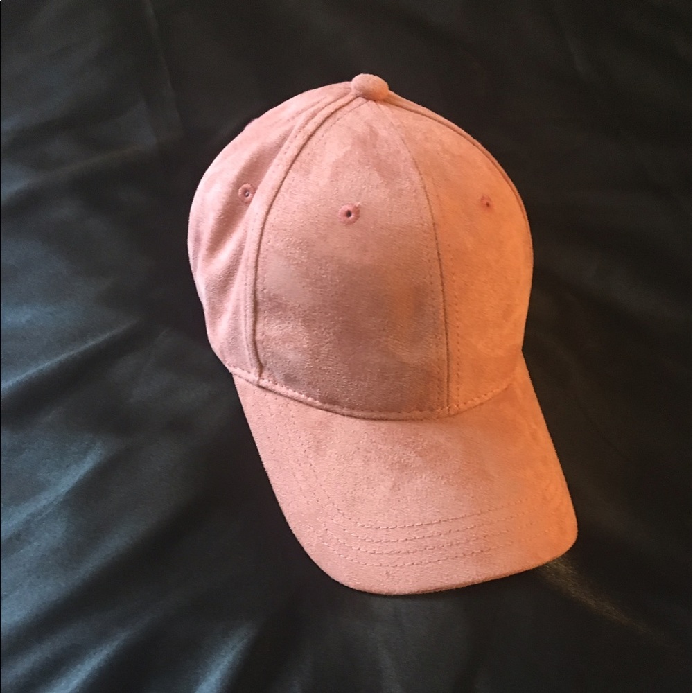 Suede pink hat