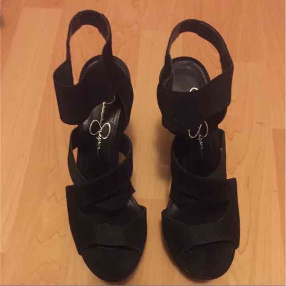 Black Jessica Simpson platform heels
