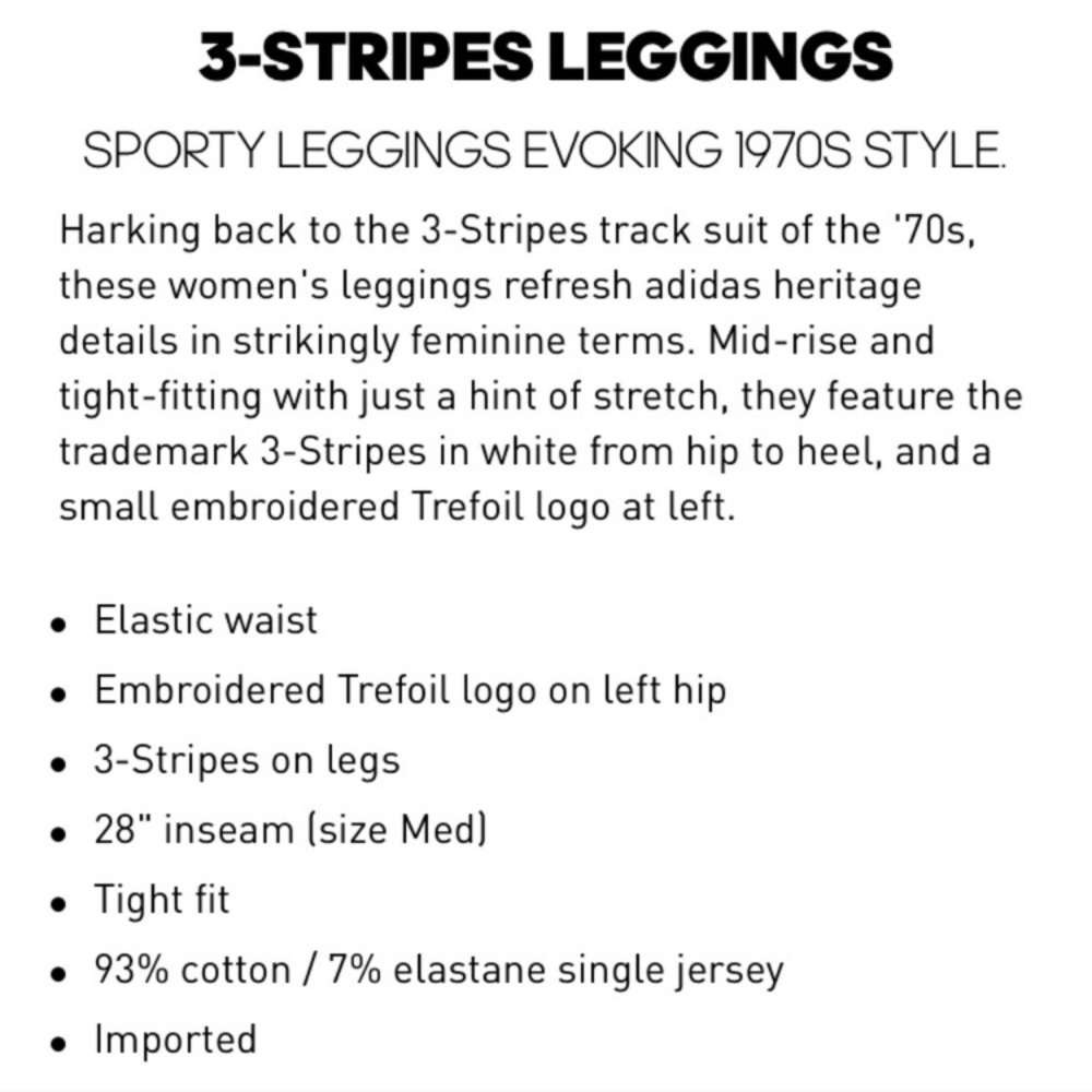 Brand new Adidas Originals leggings in Cargo - Picture 7 of 8