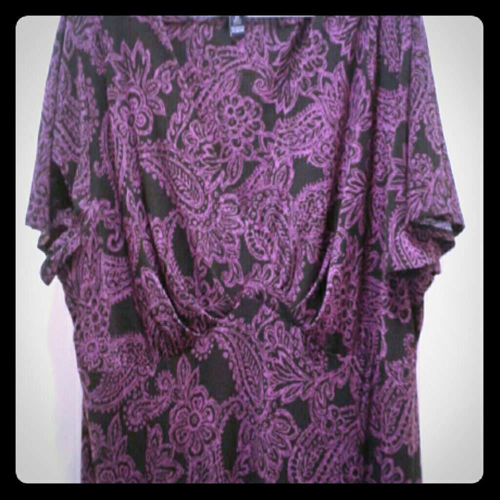 Beautiful  purple and black  dress
