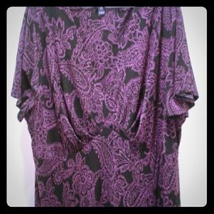 Beautiful  purple and black  dress