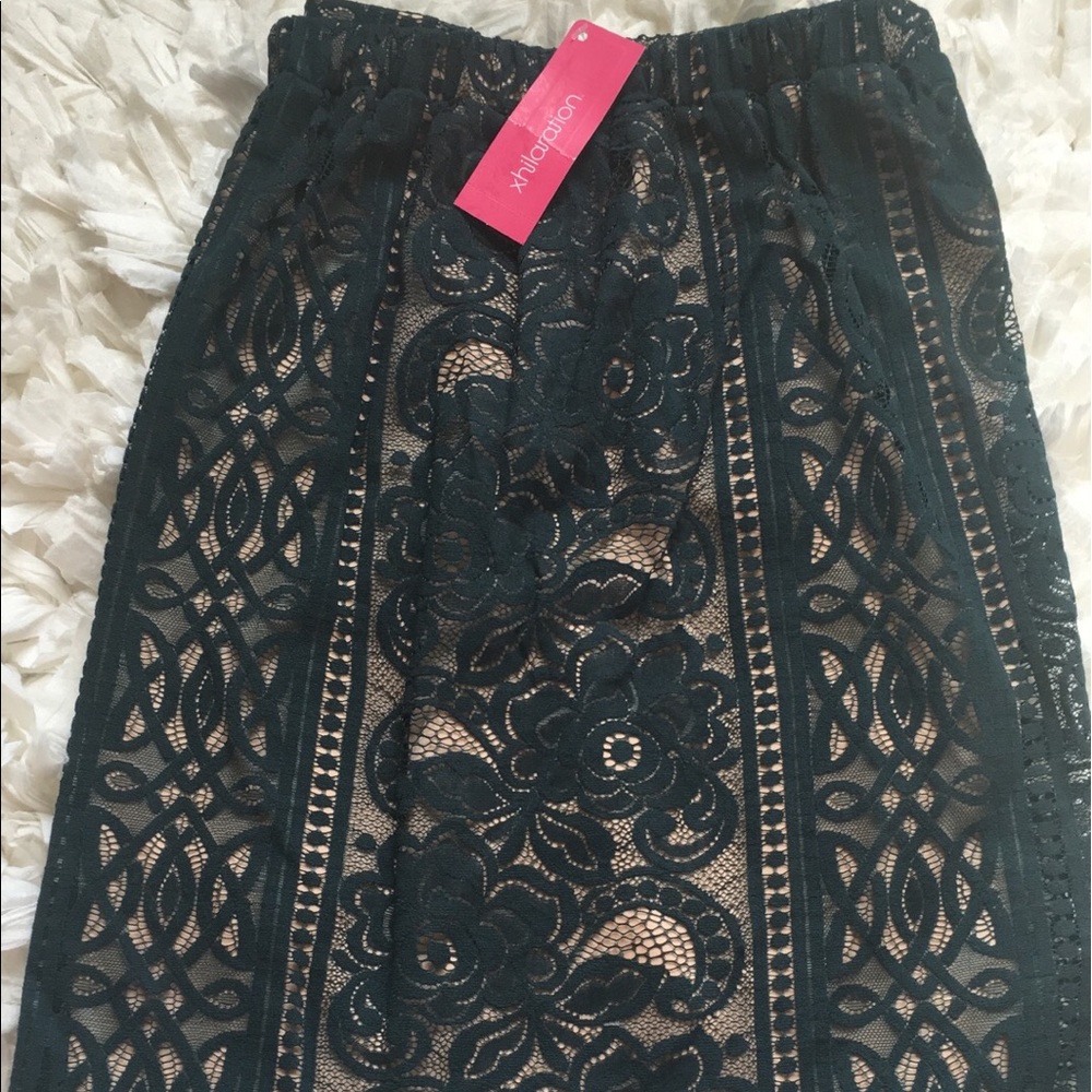 Green Lace Skirt - NWT