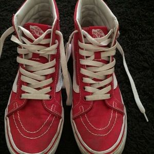 Women's Red High-Top Old Skool Vans