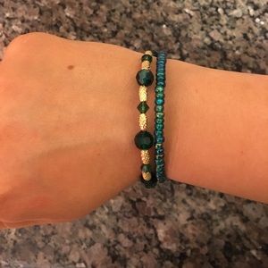 Emerald alex & ani set!