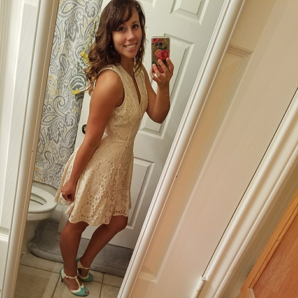 Cream LC dress