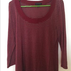 Banana Republic Silver and Maroon top