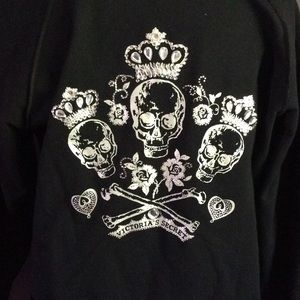 Victoria's Secret hoodie Skulls L