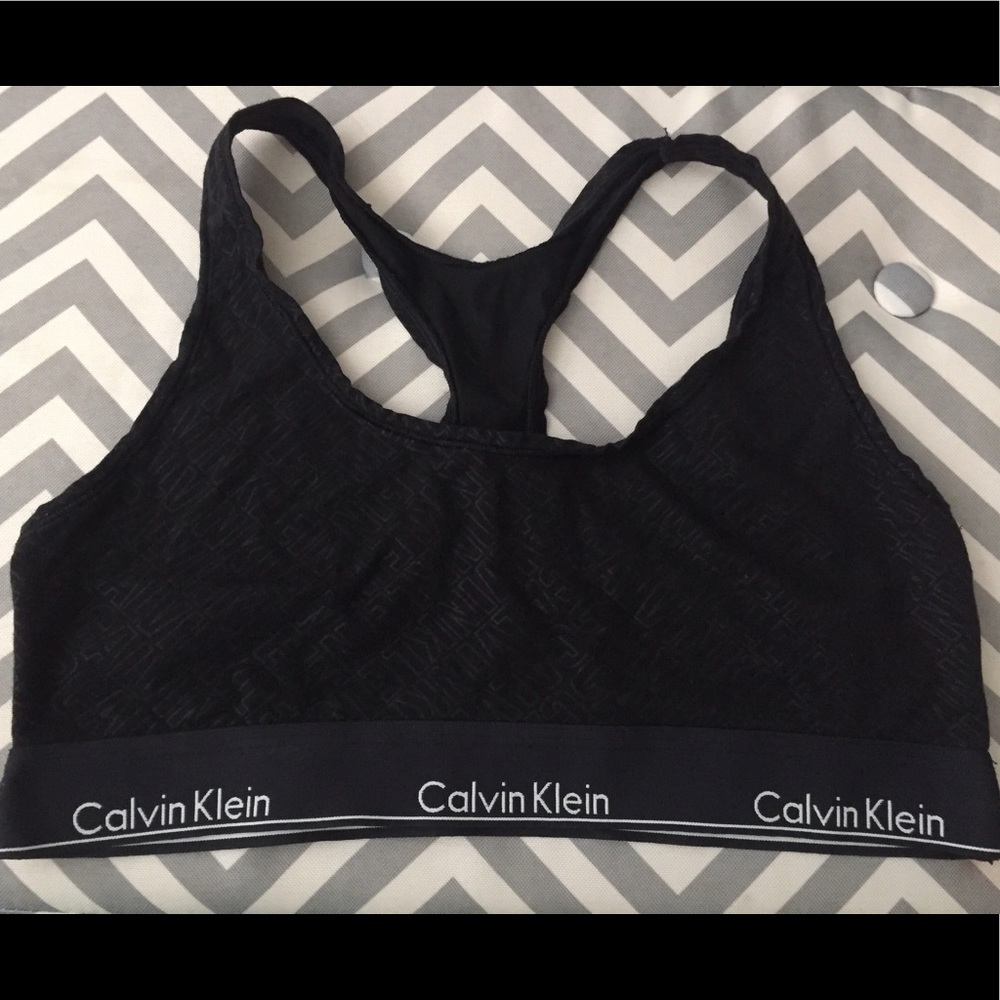 Calvin Klein Black Modern Crop Bra