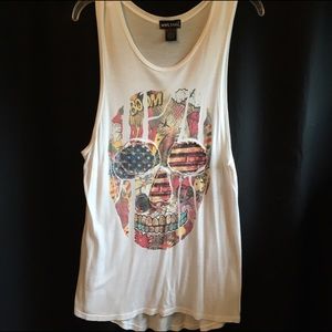 Colorful skull tank top
