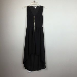 Black high low dress