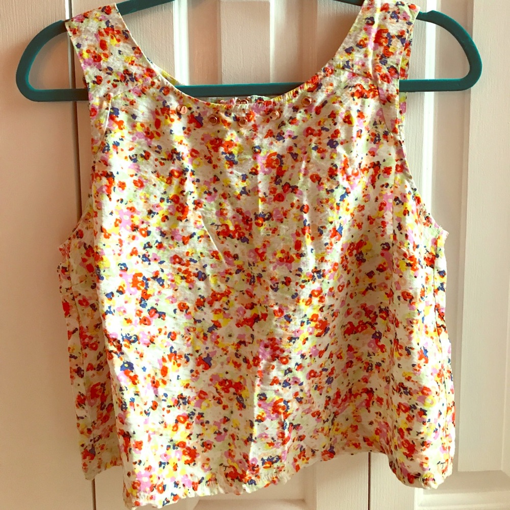 BCBGeneration flower crop top