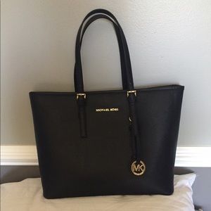 Michael Kors Black Jet Set Large Tote