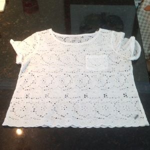 Abercrombie white blouse