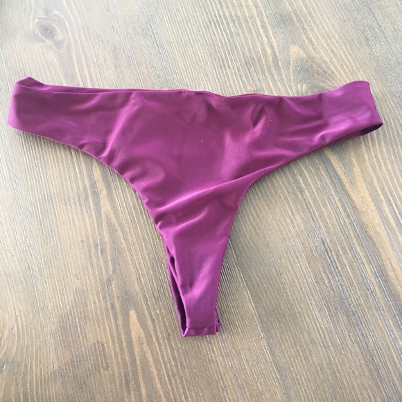 {boutique} maroon strappy bikini - Picture 3 of 4