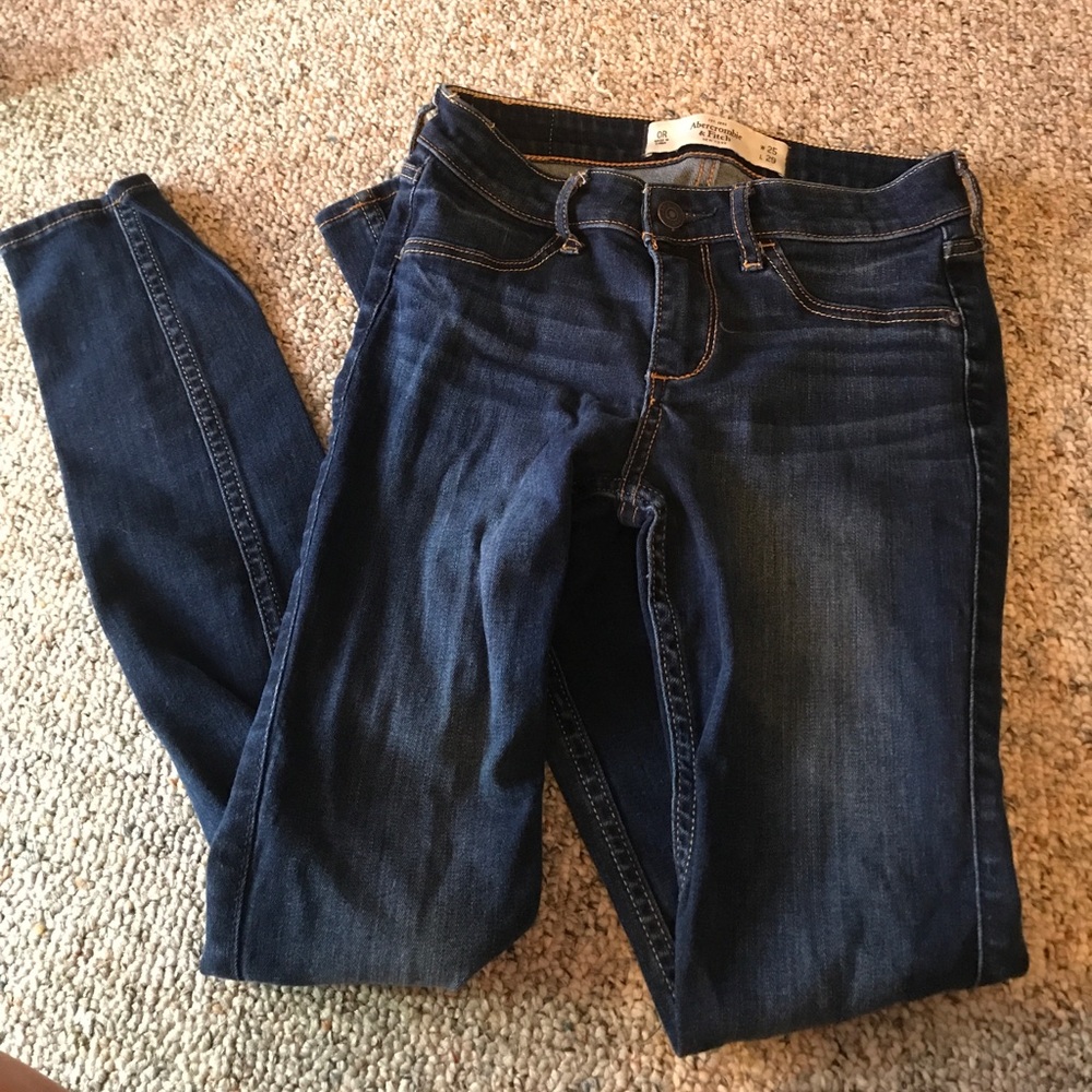 Dark Wash Abercrombie and Fitch Jeans