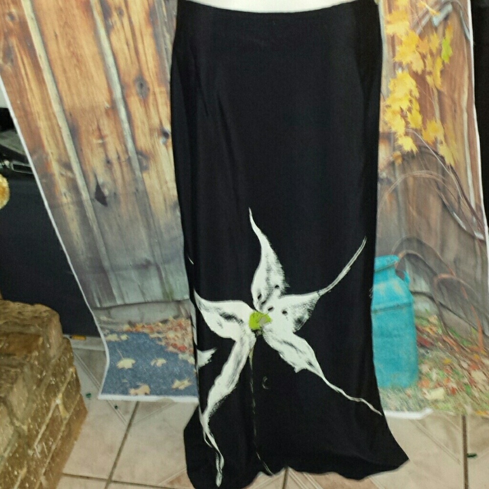 Ladies size 16 full length wrap skirt.