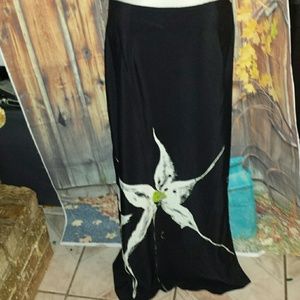 Ladies size 16 full length wrap skirt.