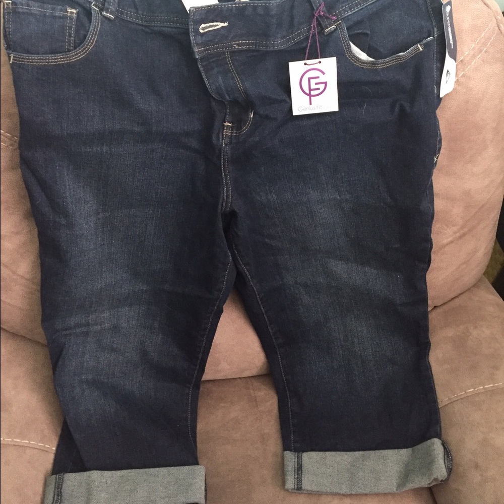 Lane Bryant Genius Fit jean capri pants