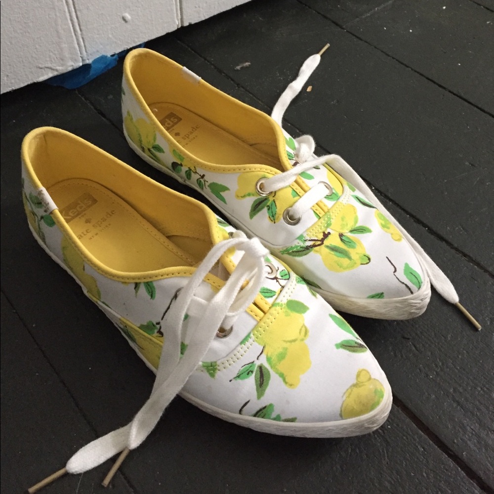 limited edition lemon kate spade keds
