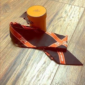 Hermes Silk Cordages Twilly Scarf