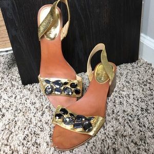 ZARA jeweled sandals