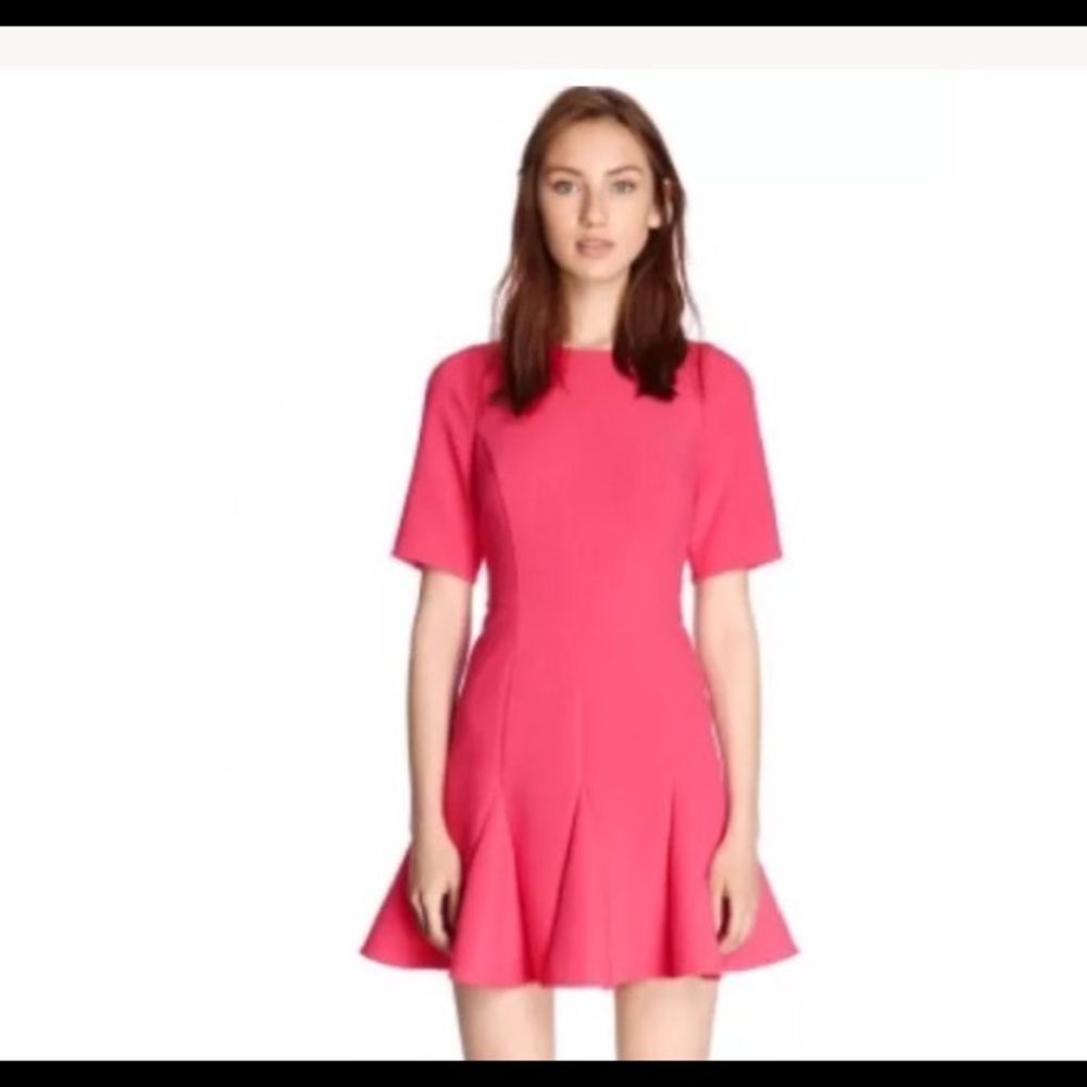 Pink flare dress