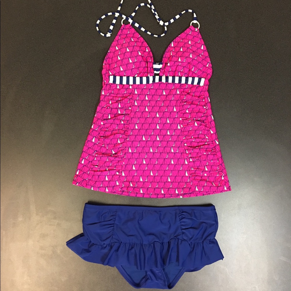 Tankini with swim skirt size small