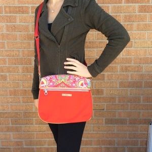 Super cut red cross body purse