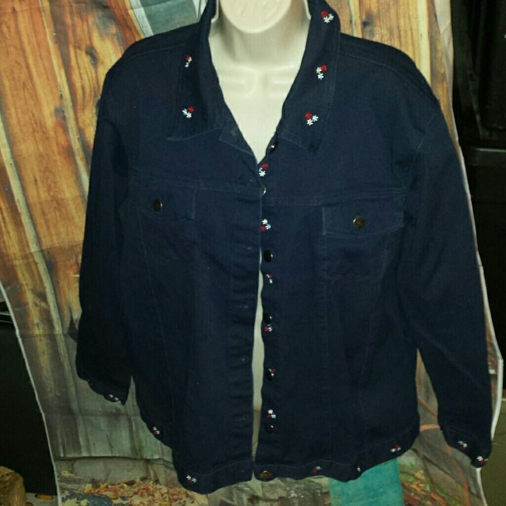 Ladies denim 1X jacket.