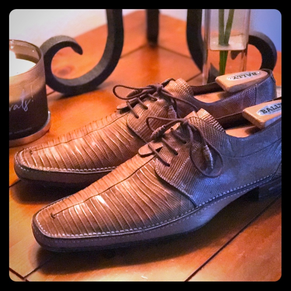 MEZLAN California rattlesnake exotic dress shoes