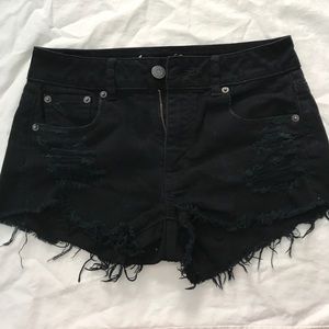 american eagle high rise shorts