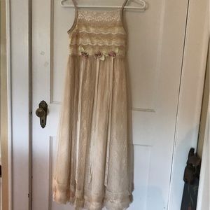 Biscotti Lace Dress Girls size 12 romantic 💐