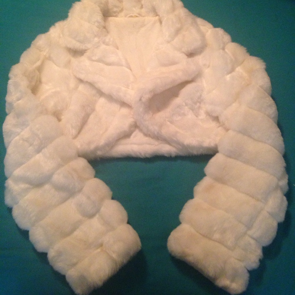 White Mini Mink Coat long sleeve