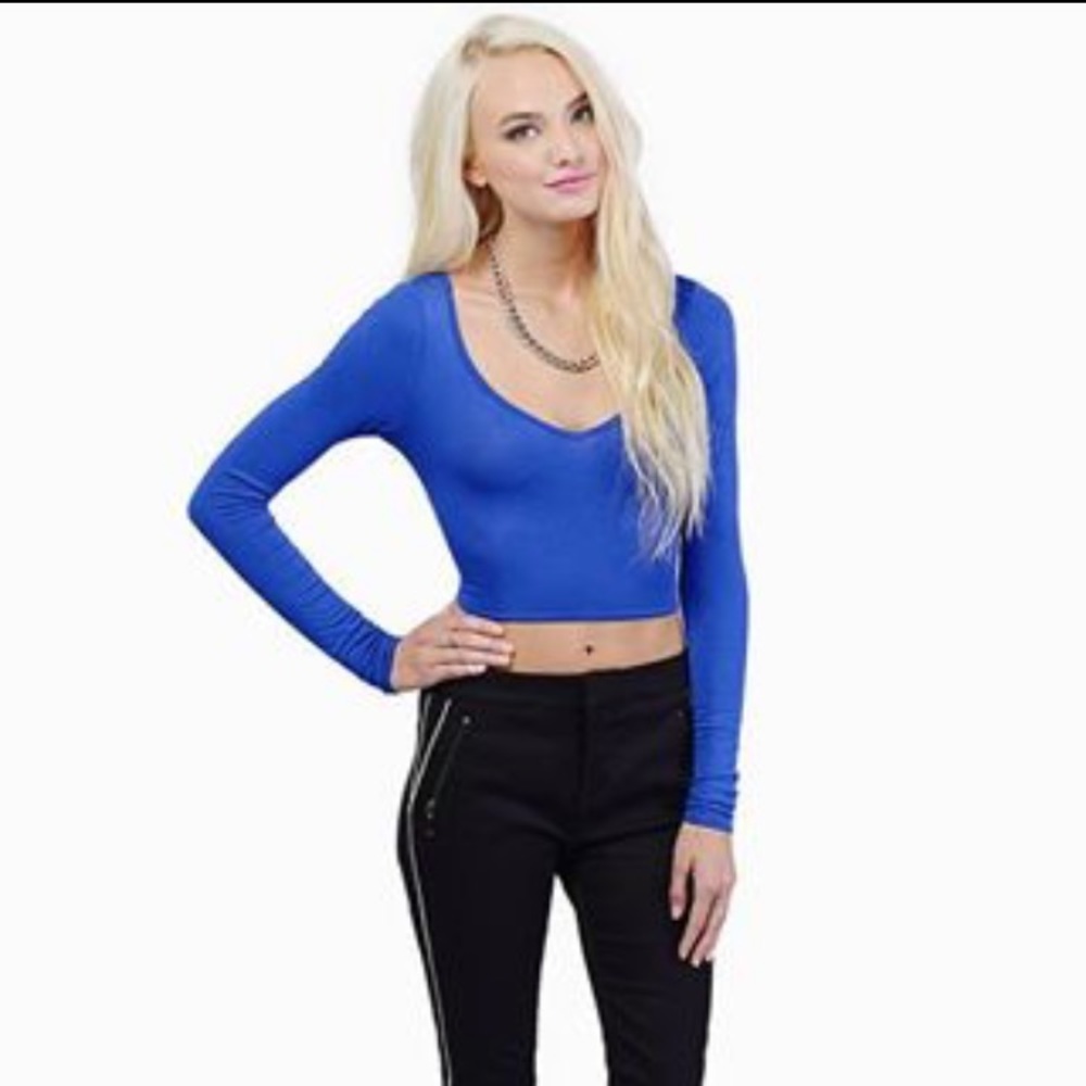 Blue Tobi Tie Back Shirt