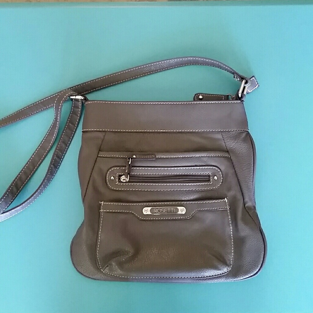 Rosetti Gray Crossbody Purse