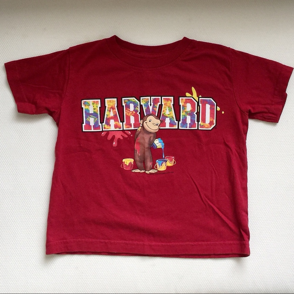 Curious George/Harvard Toddler Tee
