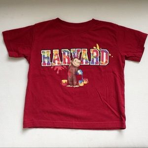 Curious George/Harvard Toddler Tee