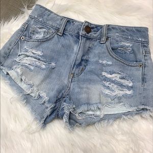 American Eagle high waisted festival shorts
