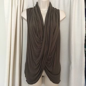 Bordeaux Jersey Drape Top