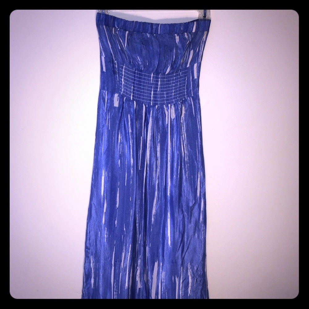 Forever 21 blue/white maxi dress
