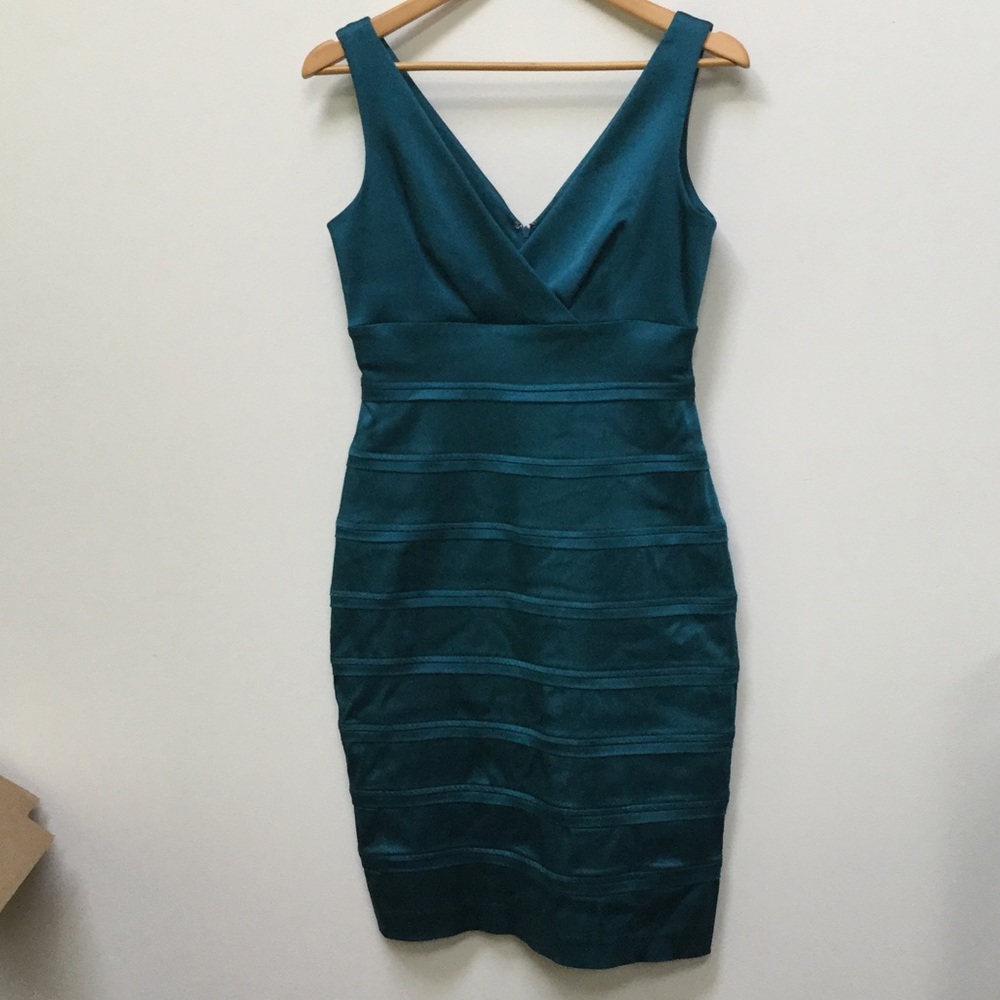 Calvin Klein teal party dress