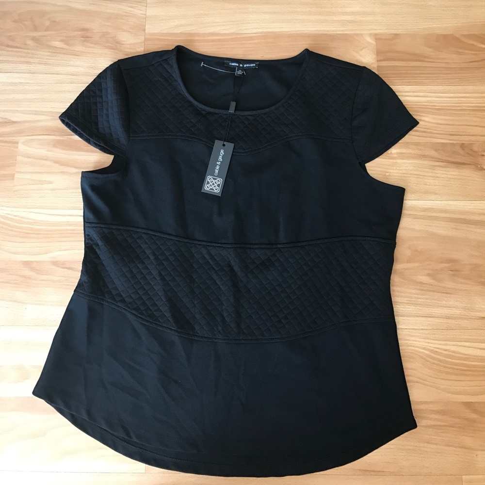 Cable & Gauge quilted top