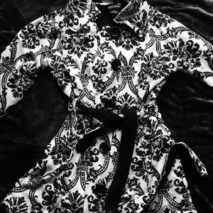 Paisley Belted Peacoat.