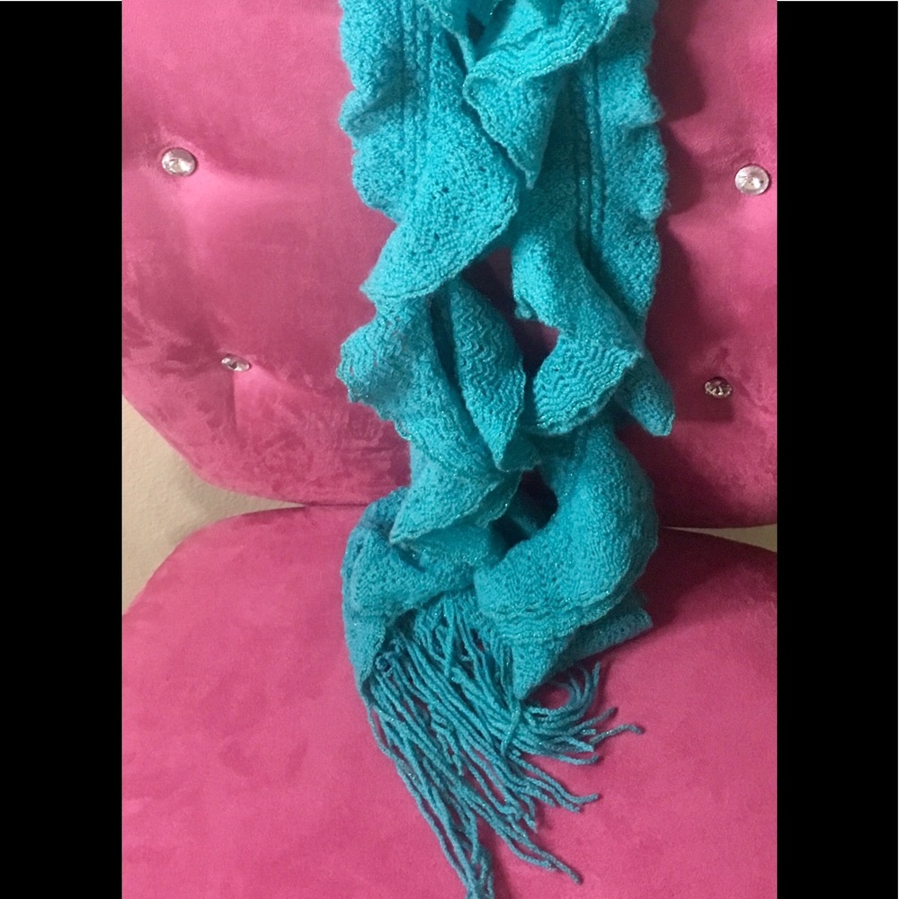 Xhilaration Blue Sparkly Scarf NWT