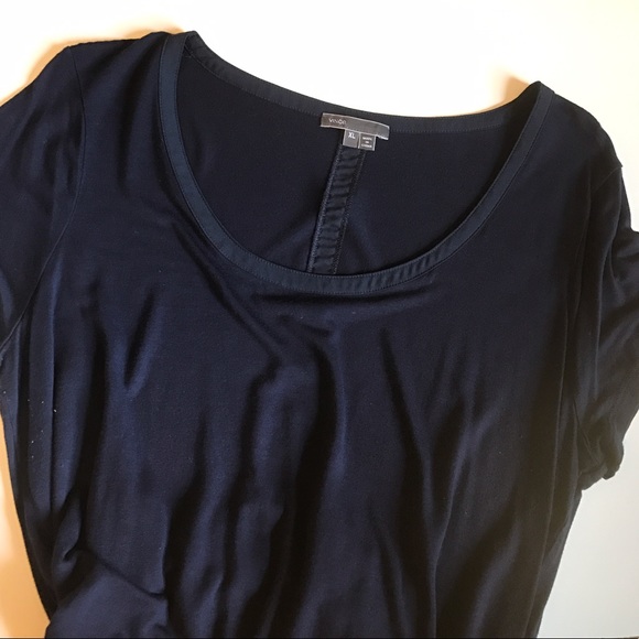 Vince Tops - Vince Navy Short Sleeve Shirt