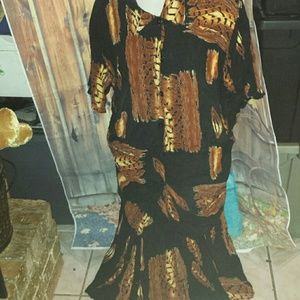 Ladies 2 piece skirt set 1x