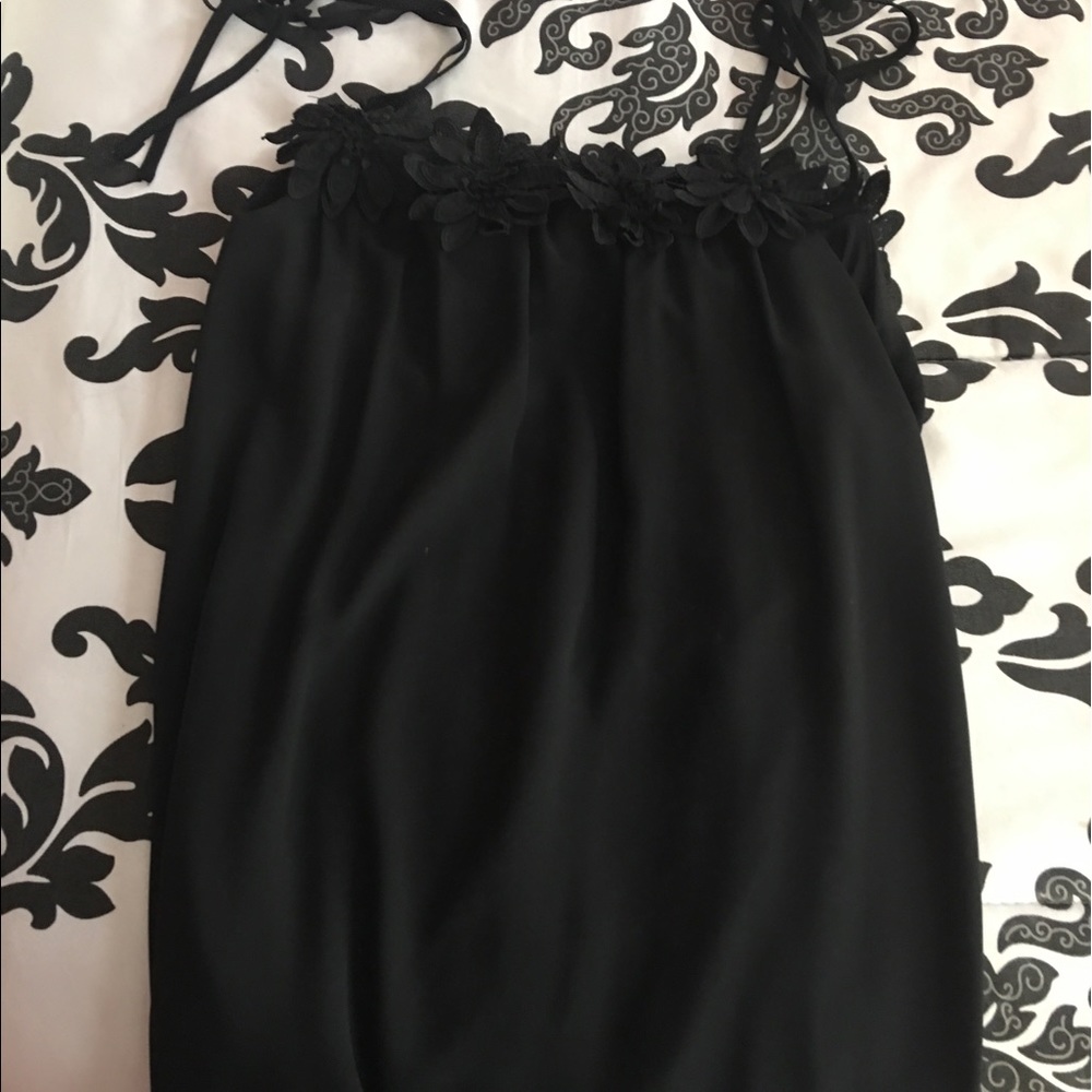 Black boho dress
