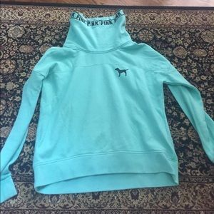 Pink high neck sweatshirt